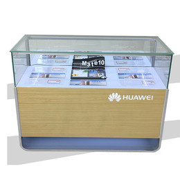 phone store glass display counter